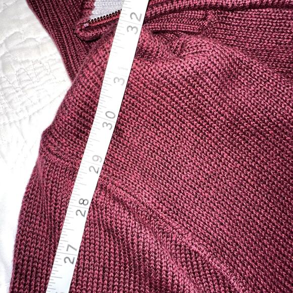 Eddie Bauer Womens Size XLT Maroon 1/4 Zip Tight Knit Pullover Sweater - Picture 10 of 10